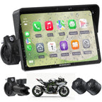 W722TPMS 7" Wireless Motorcycle CarPlay & Android Auto with TPMS
