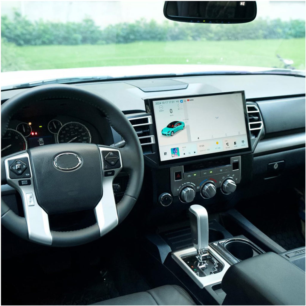 ITrims 14.6" Android 12+ C12 Car Multimedia Stereo Radio Audio GPS Navigation Sat Nav Head Unit for Toyota Tundra 2014-2021 Accessories Replacement Black (12+256G)