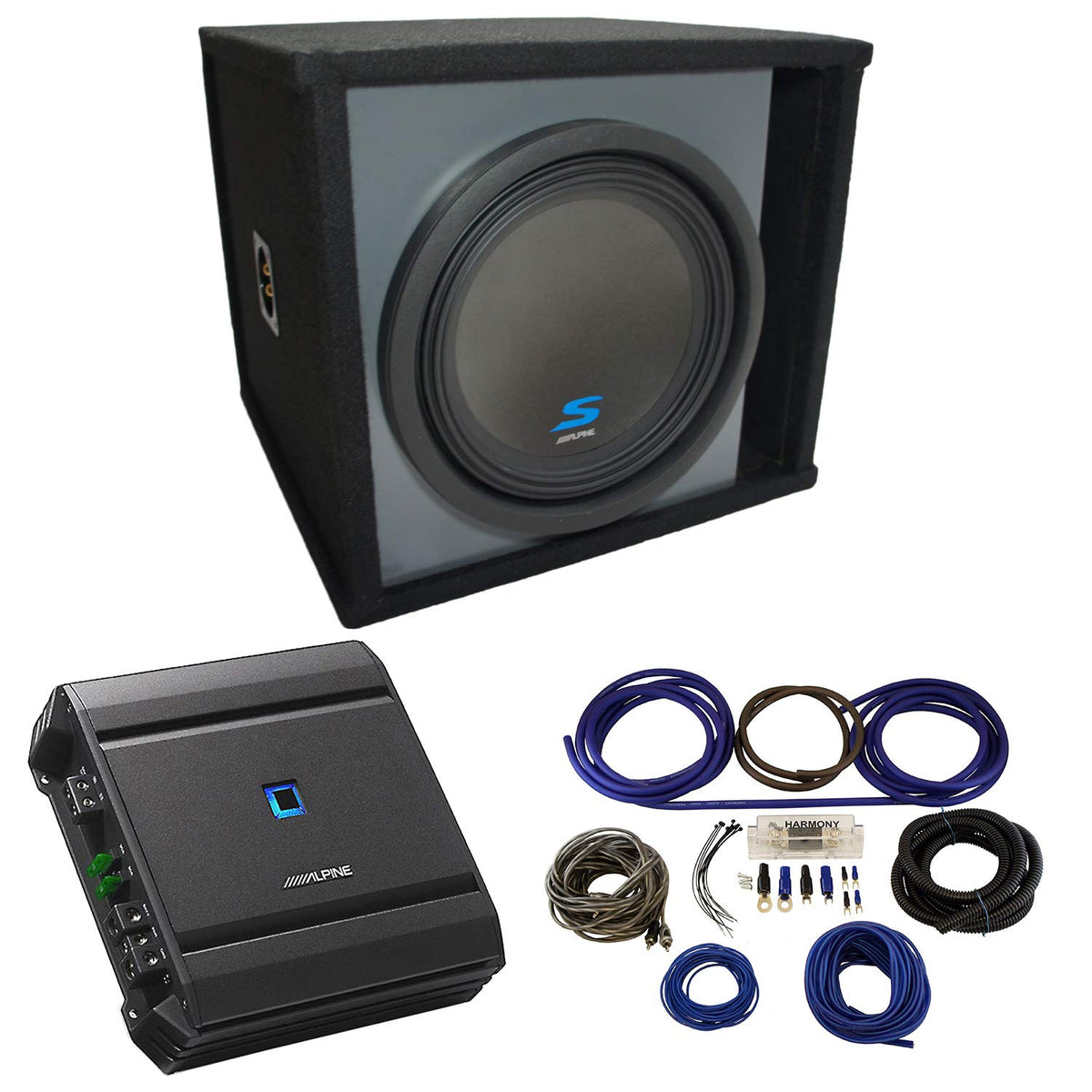 Alpine S-W12D4 Type S 12" Paintable Ported Sub Box Subwoofer Enclosure