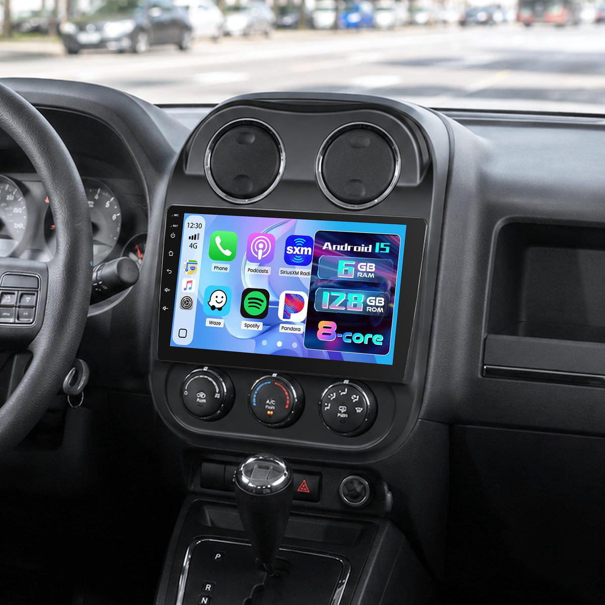 [8Core 6+128G]Android Car Radio for Jeep Compass Patriot 2010-2016 with GPS