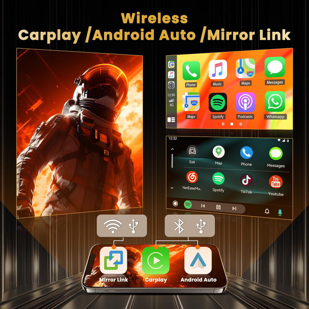 Hikity 8 core 4+64G Android 15 Car Radio for Honda Accord 1998-2002 Stereo
