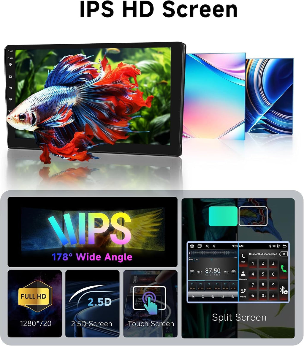 8 CORE 6G+128G Car Radio for Toyota RAV4 2001-2006, Wireless Carplay