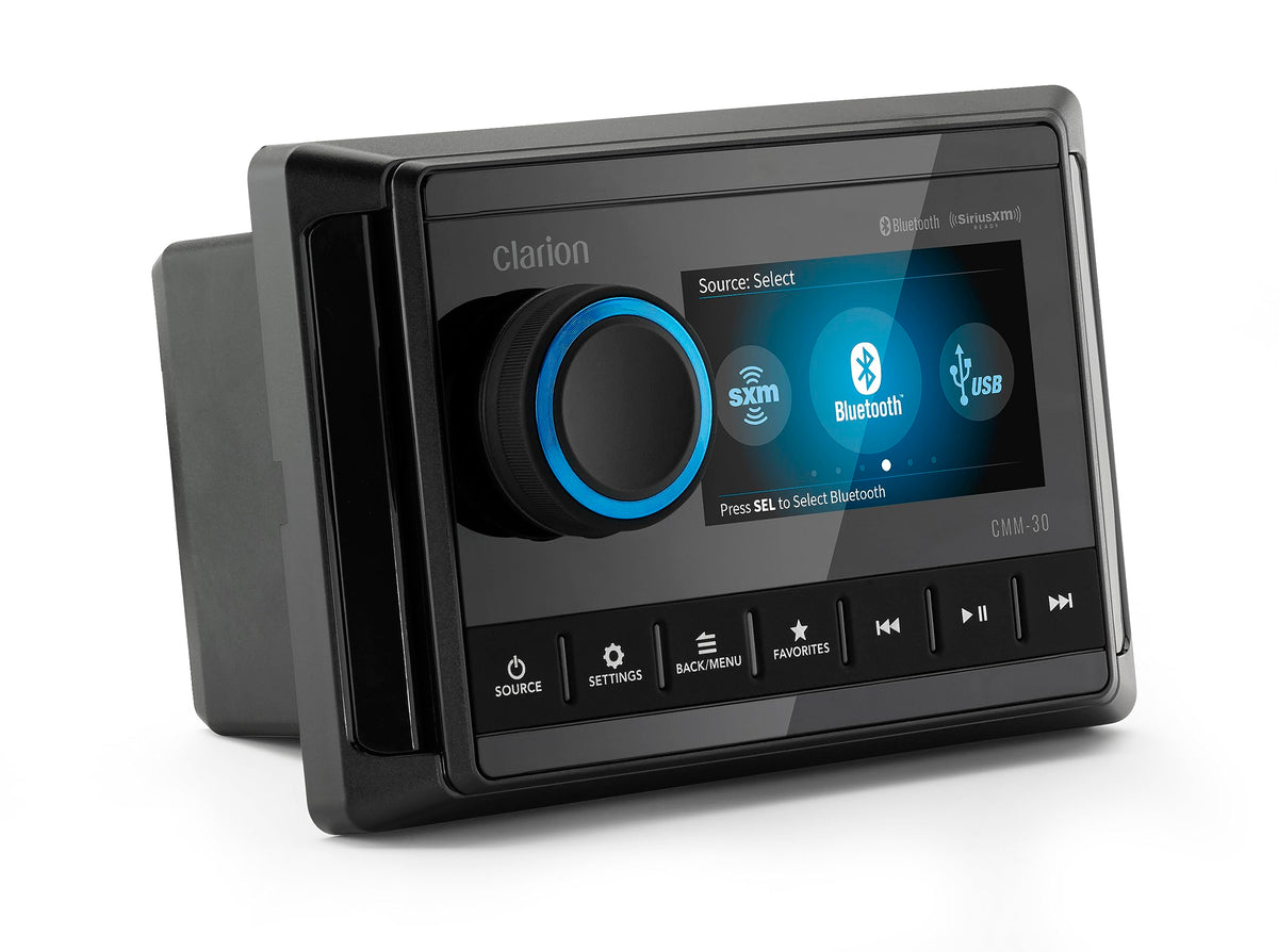 Clarion CMM-30 Source Unit SXV300m1 Satellite Radio Bundle
