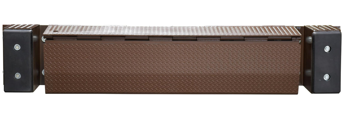 Vestil FM-2572 Steel Mechanical Edge O Dock Leveler 72 in. Ramp Width 25,000 Lb. Capacity Brown