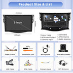 8Core 6+128GB Hikity 9 Inch Android 15 Car Stereo for Toyota RAV4 2007-2012