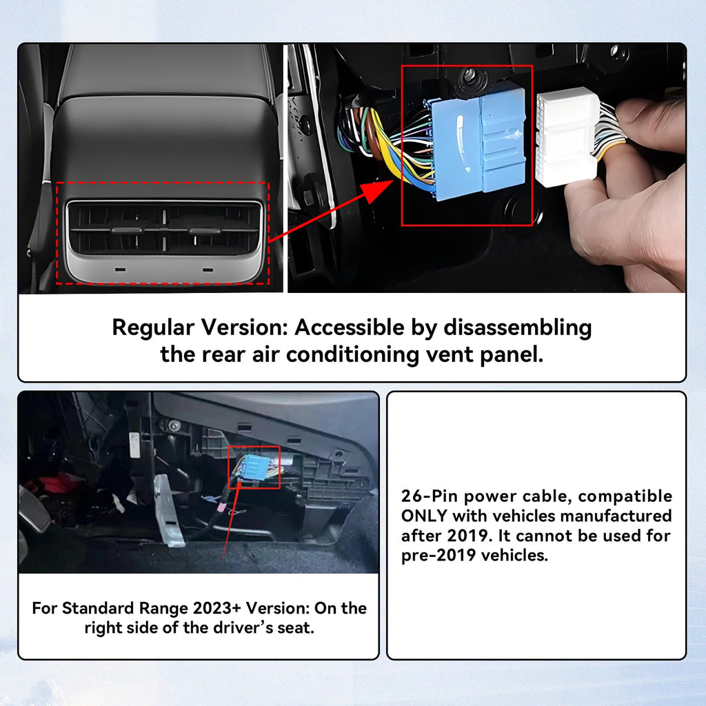 8.66" Rear Screen Compatible with Tesla Model Y 2019-2024 & 3 2019-2023