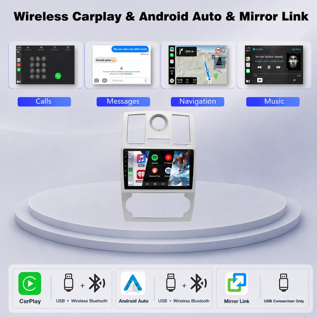 4Core+64G Android Car Radio for Chrysler 300C 2004-2011 Carplay