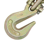 Chain and Binder Kit, 3/8-inch-1/2-inch Ratchet Load Binder 6,000 lb. Tension Strap Class 360° Swivel Hook Handle for Transporting, Securing Large Loads