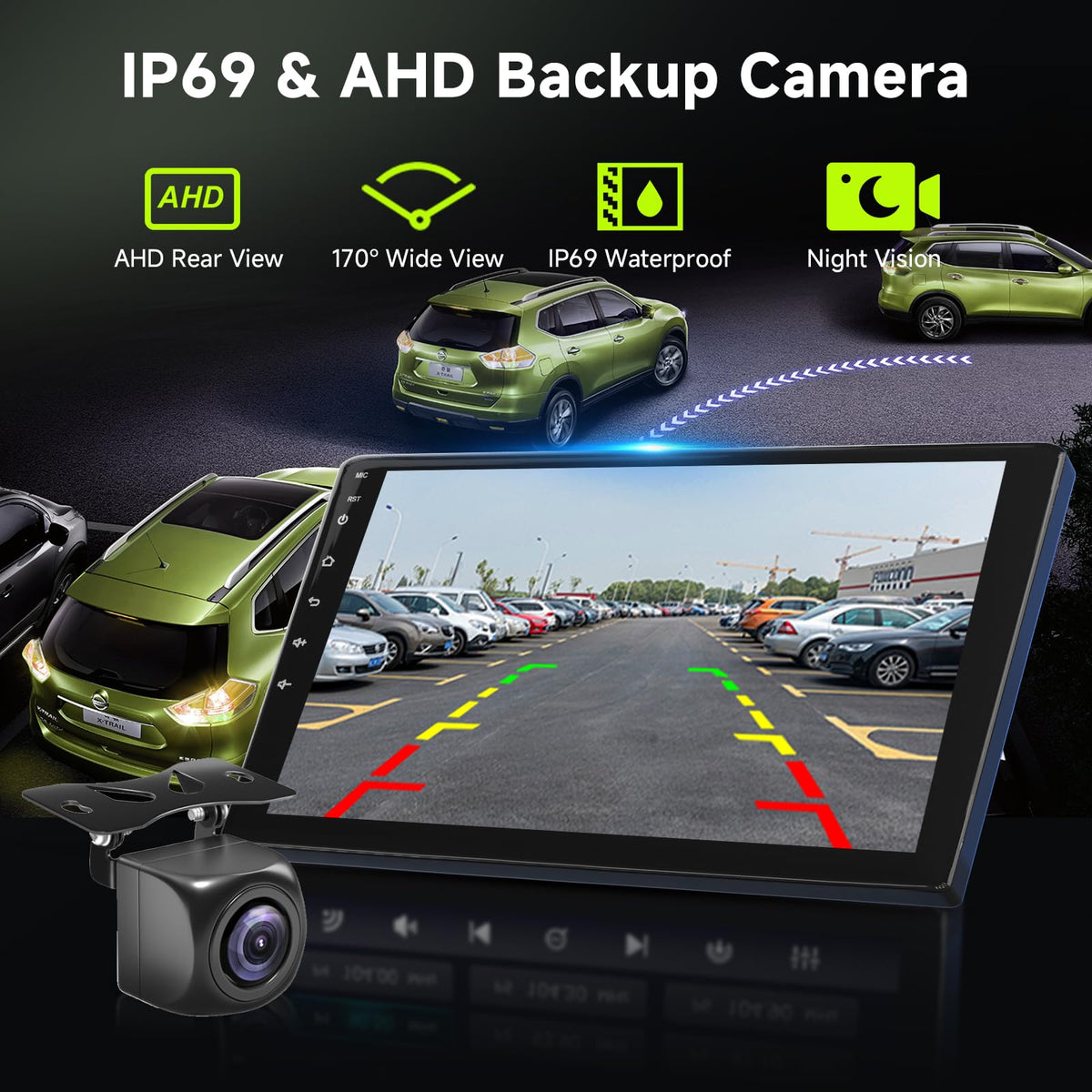 8Core 6GB+128GB Android 15 Radio for Toyota Matrix 2009-2014 Car Stereo with 9 Inch 1280x720 IPS Touchscreen,Wireless Carplay/Android Auto GPS DSP 46EQ 5.0Bluetooth WiFi FM/RDS SWC Camera