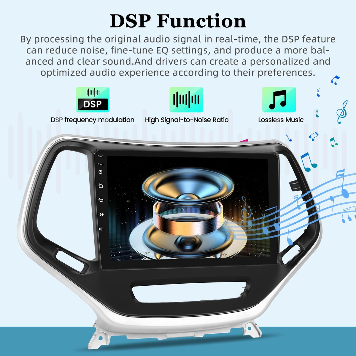 [2+64G] Car Radio for Jeep Cherokee 2013-2018 - Carplay and Android Auto