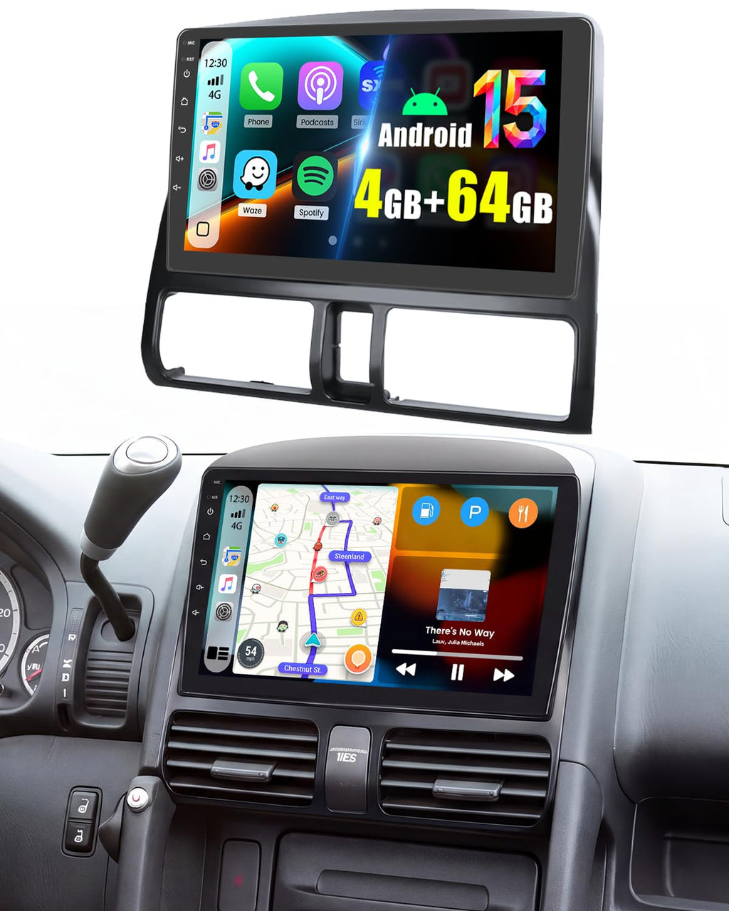 [Roinvou] Qualcomm 8 Core 4+64G 9" Car Radio for Honda CRV 2002-2006