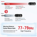 INNOVV ThirdEYE Motorcycle Blind Spot System with Voice and Indicators Alert, Waterproof Moto Assistant System, Detect Hazards from Side & Rear Line for Motorcycle/Bicycle/E-Bike(Watch Version)