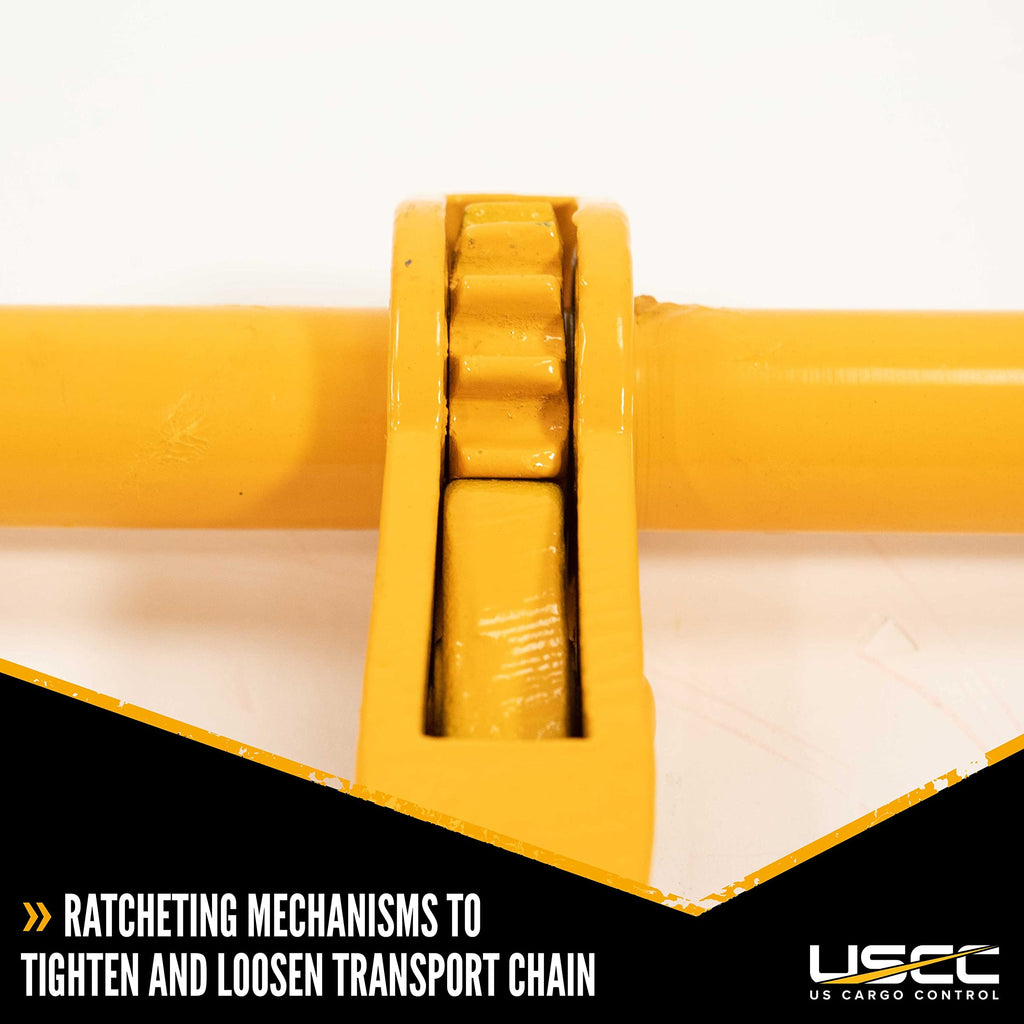 US Cargo Control Peerless Ratchet Binder Plus Chain Binders 1/2" - 5/8" (2-Pack), 18,100 LBS Working Load Limit, Use with 1/2" & 5/8" Grade 70 and Grade 80 Chain