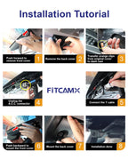 Fitcamx Front 4K+Rear 1080P Dash Cam Adapts for Toyota 4Runner 2025-2026 & Hybrid (HD2-35030), Integrated Factory Look, 2 Way HD Video, WiFi & APP, Loop Recording, G-Sensor, Easy to Set, 128GB Card