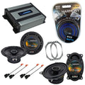 Harmony Audio Speaker Package with Amplifier Fits Jeep Wrangler 1997-2006