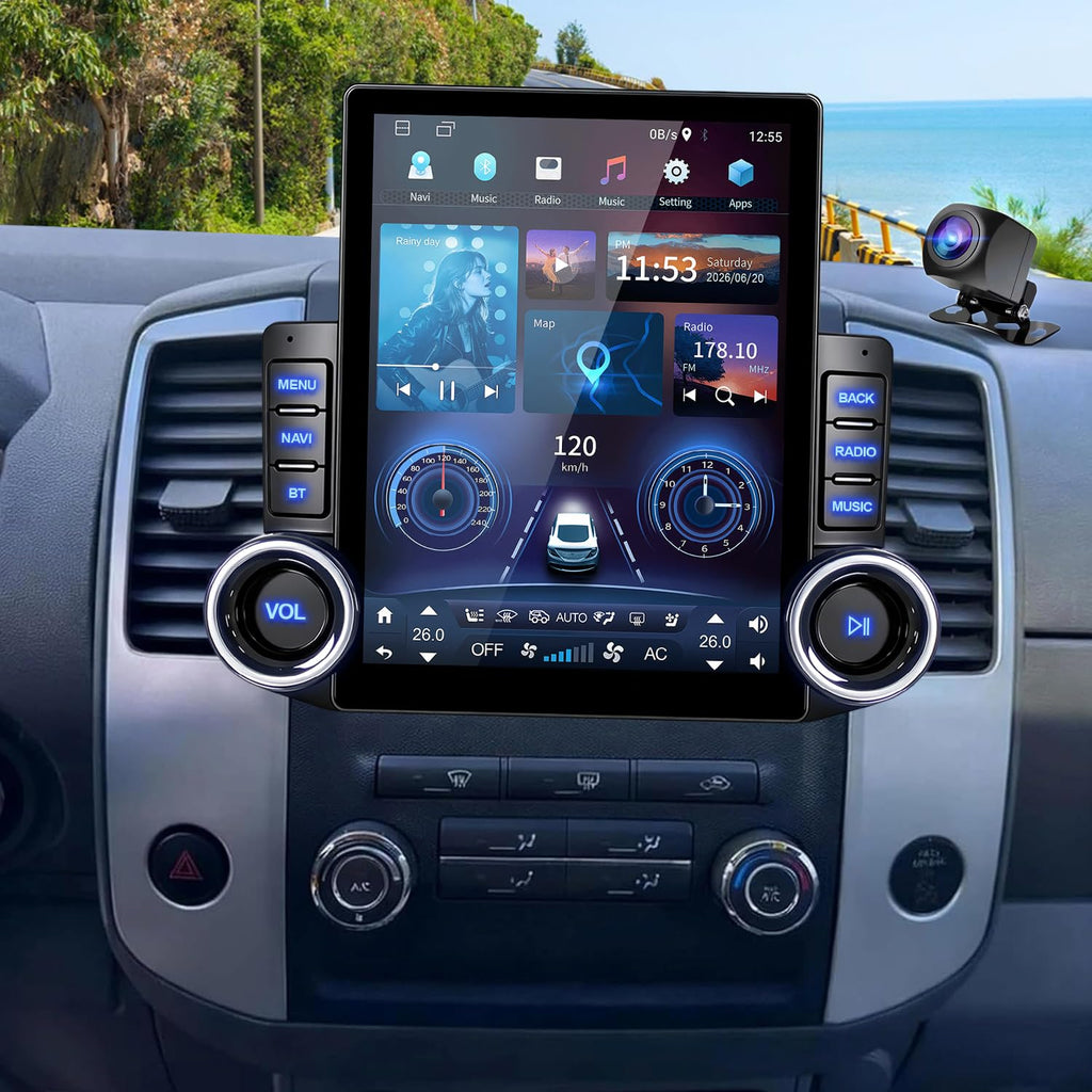 4G+64G 9.7 Inch Android 14 Car Radio Stereo for Nissan Frontier 2009-2014