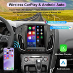 10.4" Vertical Car Stereo Radio for Ford Focus 2012-2018,Wireless CarPlay
