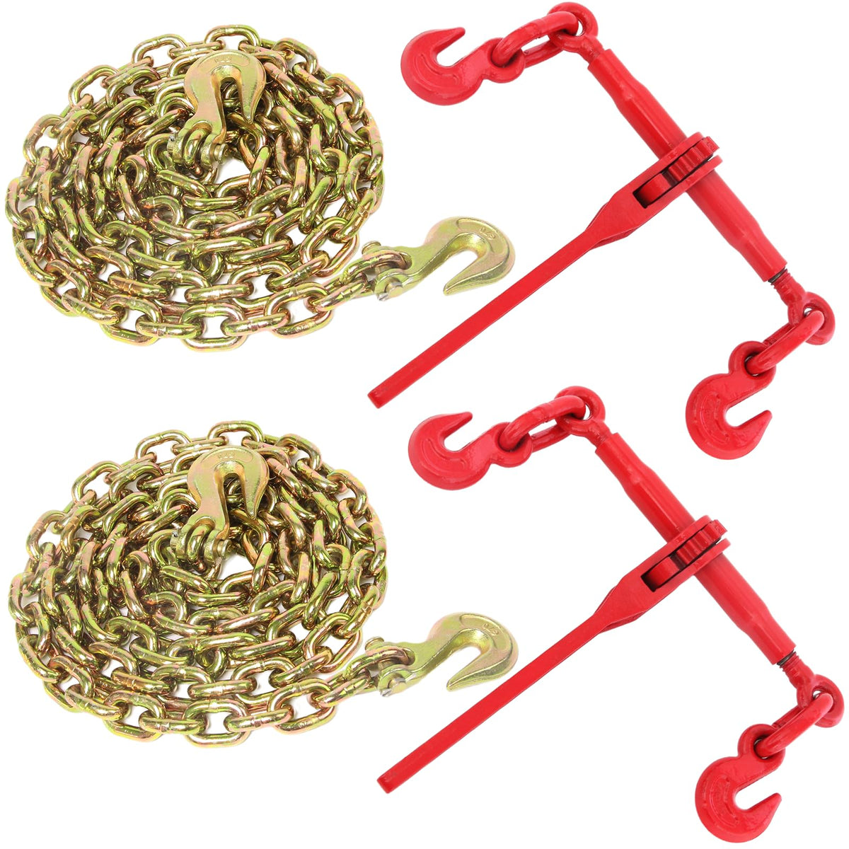 Ratchet Chain Binder & Chain 3/8" x 20' Chain
