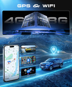 4G+128G Car Radio for Ford F150 2009 2010 2011 2012 with Wireless CarPlay Android Auto, 9 Inch Touchscreen Android Car Stereo with GPS WiFi Mirror Link SWC Bluetooth AM/FM EQ Backup Camera