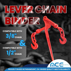 4 Pack 3/8" – 1/2" Transport Snap/Lever Binder Set Heavy Duty Anchors