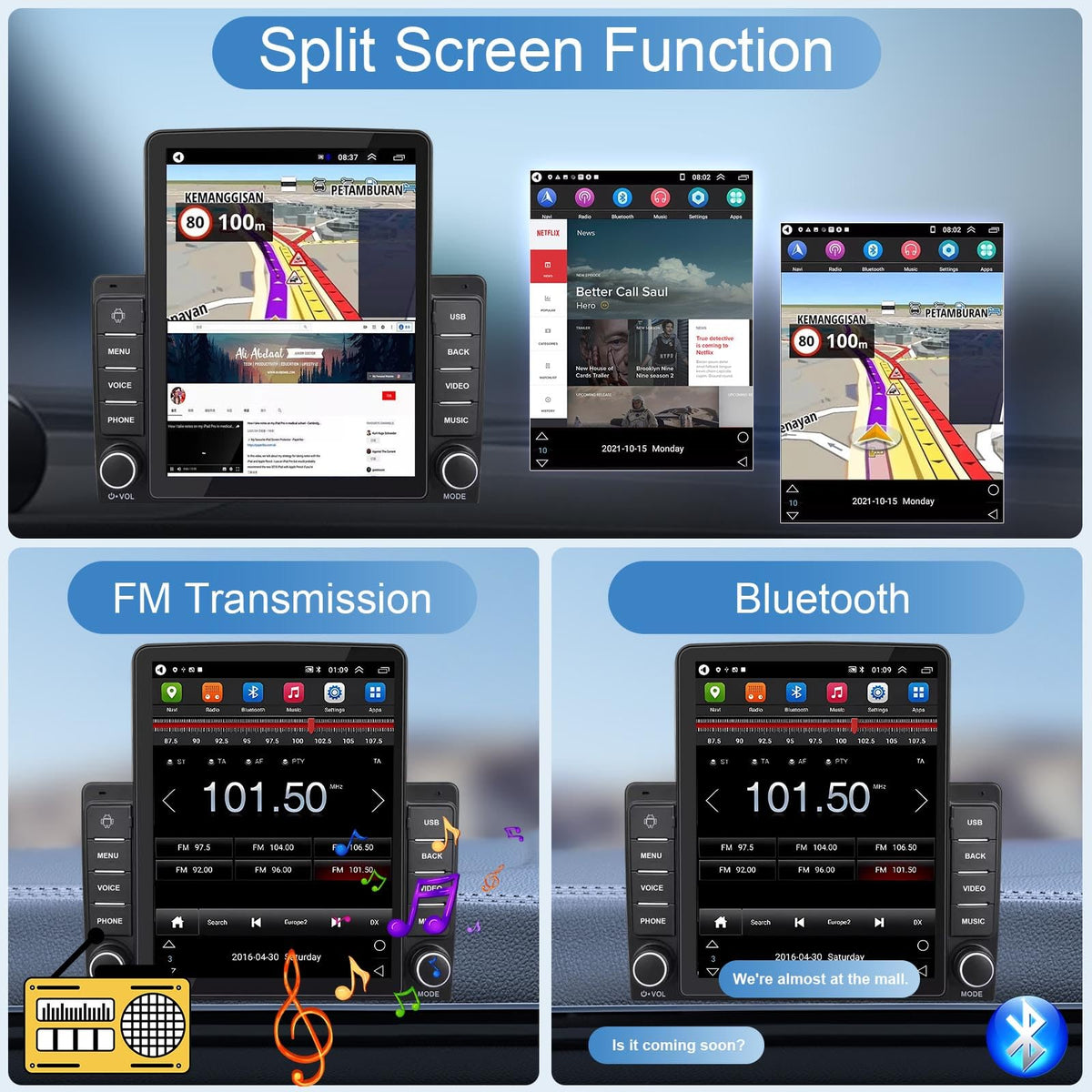 9.7" Car Stereo for Ford F-150 2004 2005 2006 2007 2008, 2+32G