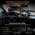P6 9.1" Wireless CarPlay Screen with Dash Cam & Rear Camera