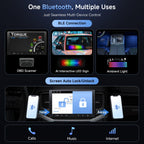 A5L 9" Android Double-DIN Car Stereo with 1080P Dashcam & Backup Camera