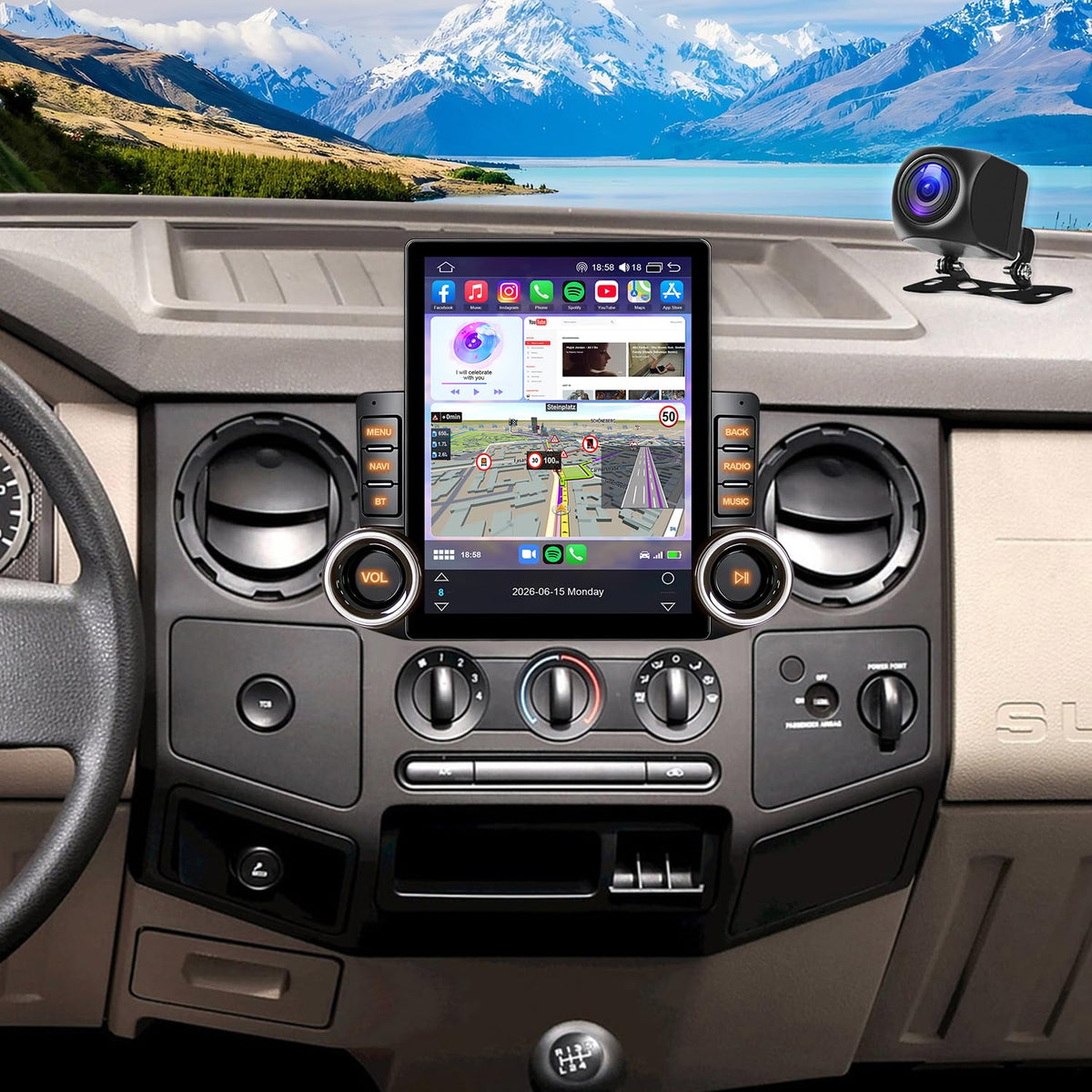 4+64G 9.7 inch Android Car Stereo for Ford F250 F350 Super Duty 2006–2014