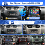 8 Core 4+64G Car Stereo for 2013-2017 Nissan Sentra Radio with Knob