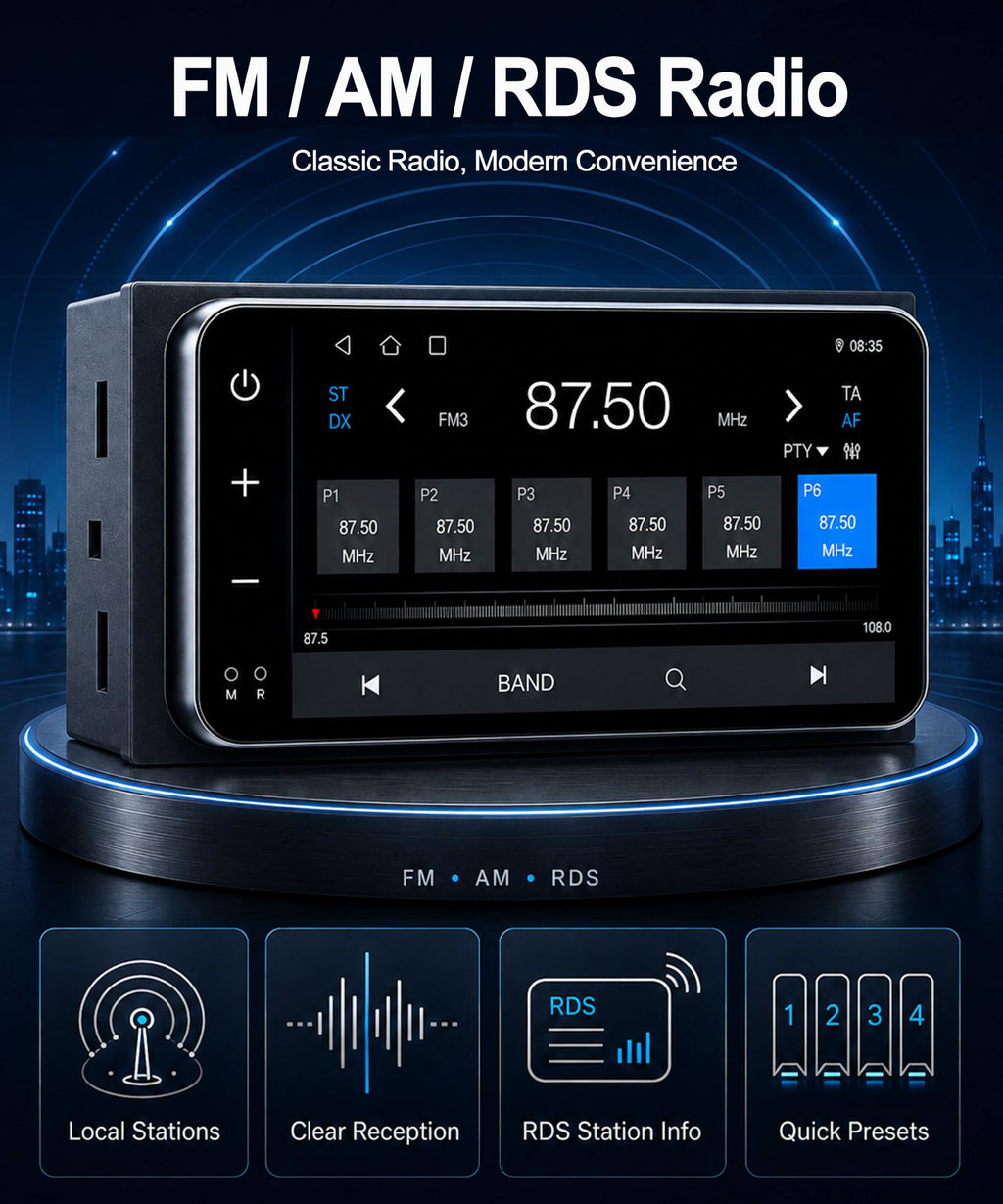 Car Stereo for Chevy Suburban GMC Yukon 1995-2002, QLED CarPlay