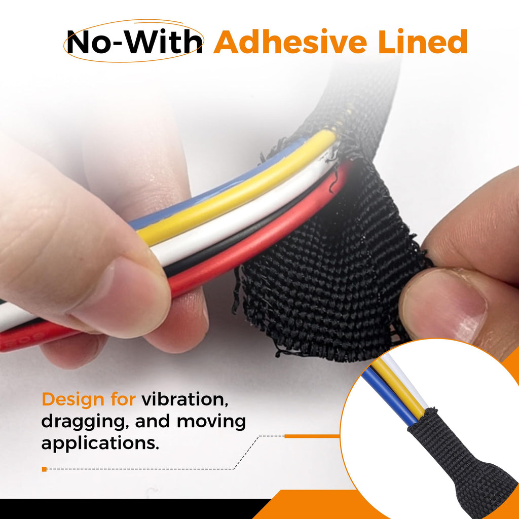 2:1 Ratio Automotive Heat Shrink Braided Sleeving 3/8''-160ft