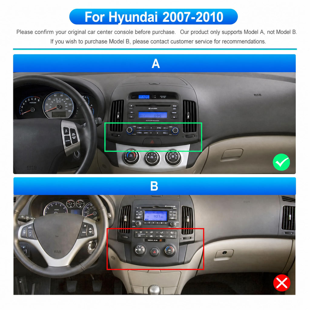 [6+128G] 8-Core Android 15 Car Radio Stereo for Hyundai 2007-2010