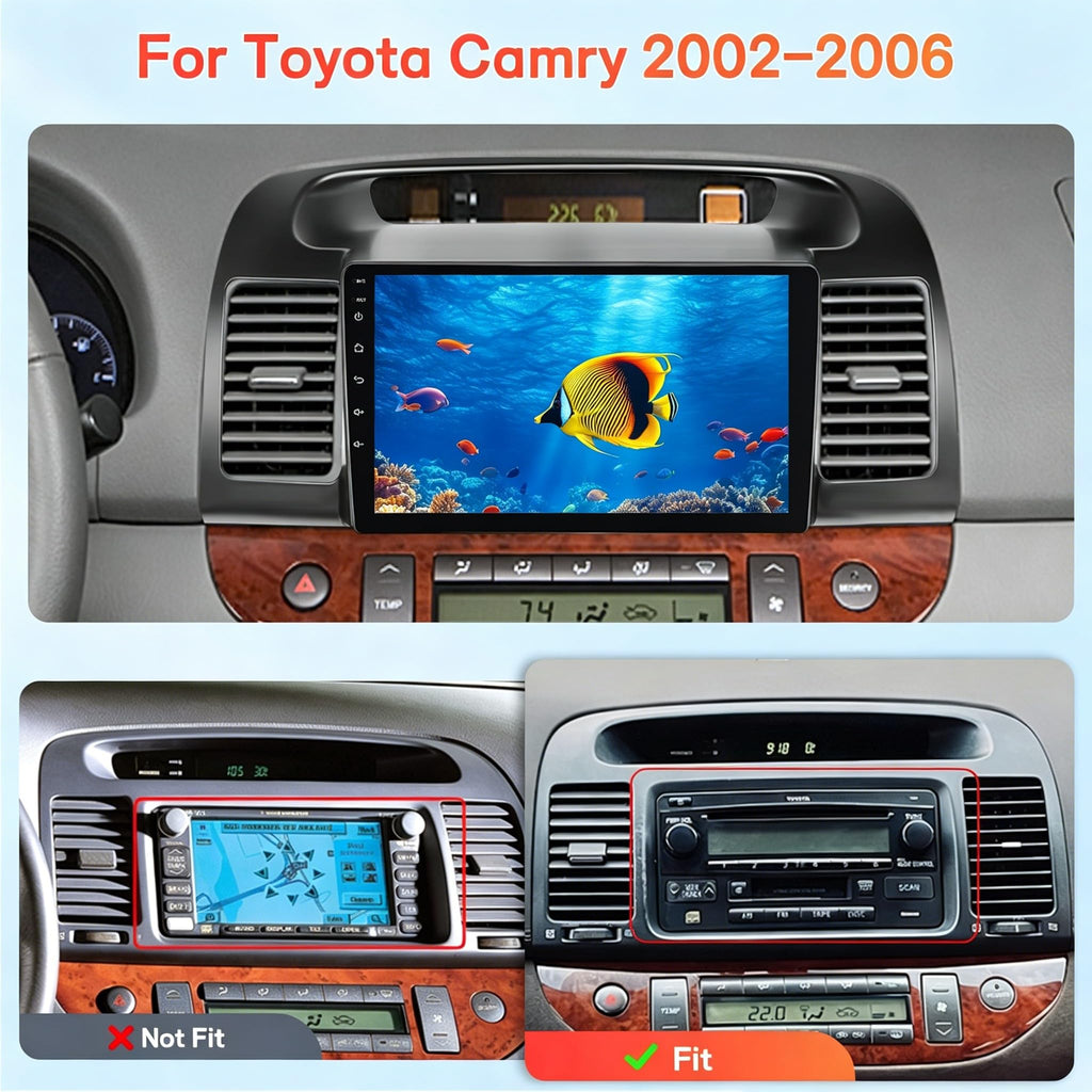[4G+64G] 8 Core Car Radio for Toyota Camry 2002 2003 2004 2005 2006