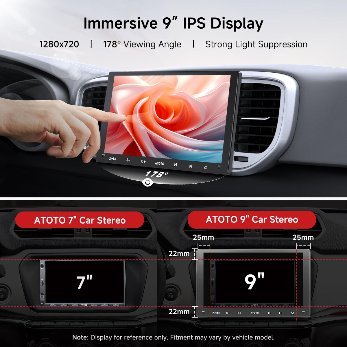ATOTO A5L 9Inch Double-DIN Android Car Stereo Wireless CarPlay Android Auto