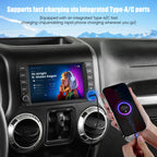 Car Radio Stereo for Jeep Wrangler JK 2007-2018,for Dodge Grand Caravan 2008-2020, for Chrysler Town & Country 2008-2016, Android 15.0 (4G RAM 64G ROM) with Wireless Carplay& Android Auto