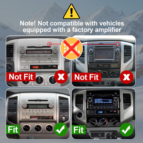 2+64G Android 14 Double Din Car Stereo with Buttons for Toyota Tacoma 2005-2013 with 10.1 Inch Touchscreen Radio Built-in Wireless Carplay/Android Auto/GPS/Bluetooth/FM/AUX-in/SWC/Backup Camera