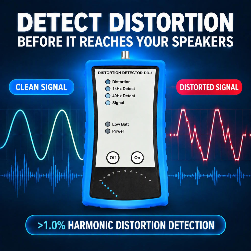 DD-1 Distortion Detector, Audio Amplifier Gain Setting Tool for Car Audio