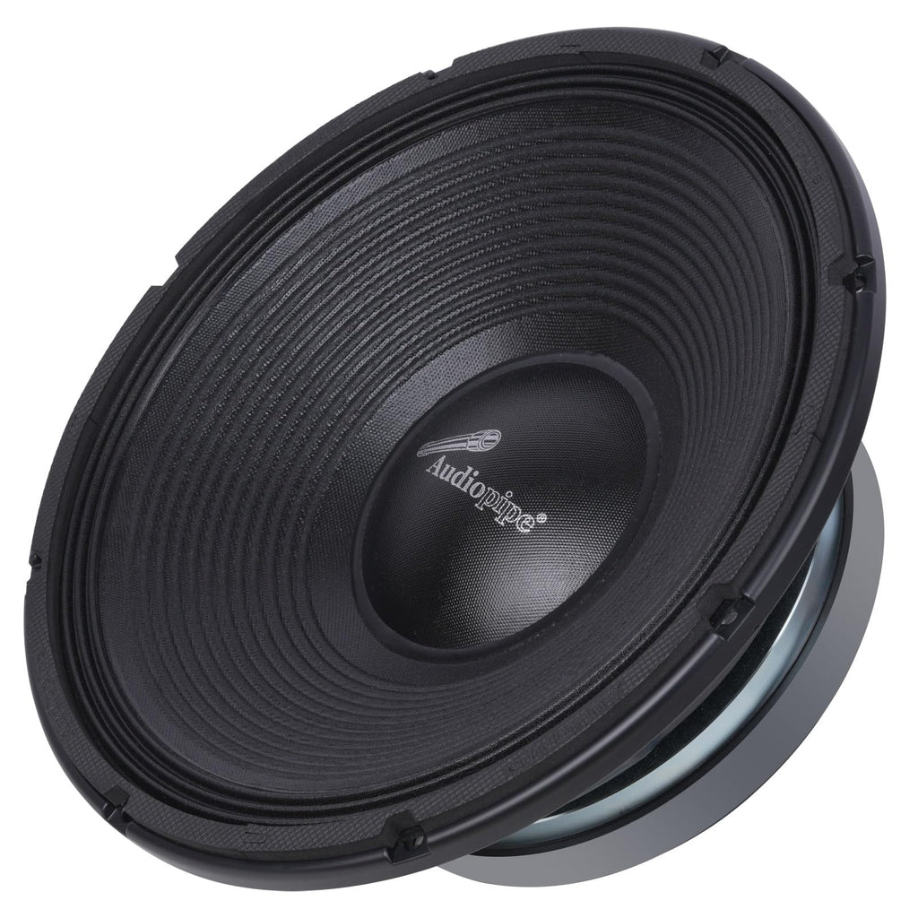 Audiopipe 15” Professional Public Address Woofer (NWA-PF-15154-8), High Power, 2000 Watts, 150 oz Magnet, 8 Ohms, 4" Voice Coil, Aluminum Basket, Paper Cone, Superior Performance
