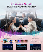 8 Core 6G+128G Android Car Radio for Honda CRV 2012-2016 with Wireless CarPlay Android Auto, 9” Touchscreen Car Stereo Mirror Link GPS WiFi Bluetooth FM RDS DSP EQ SWC Backup Camera