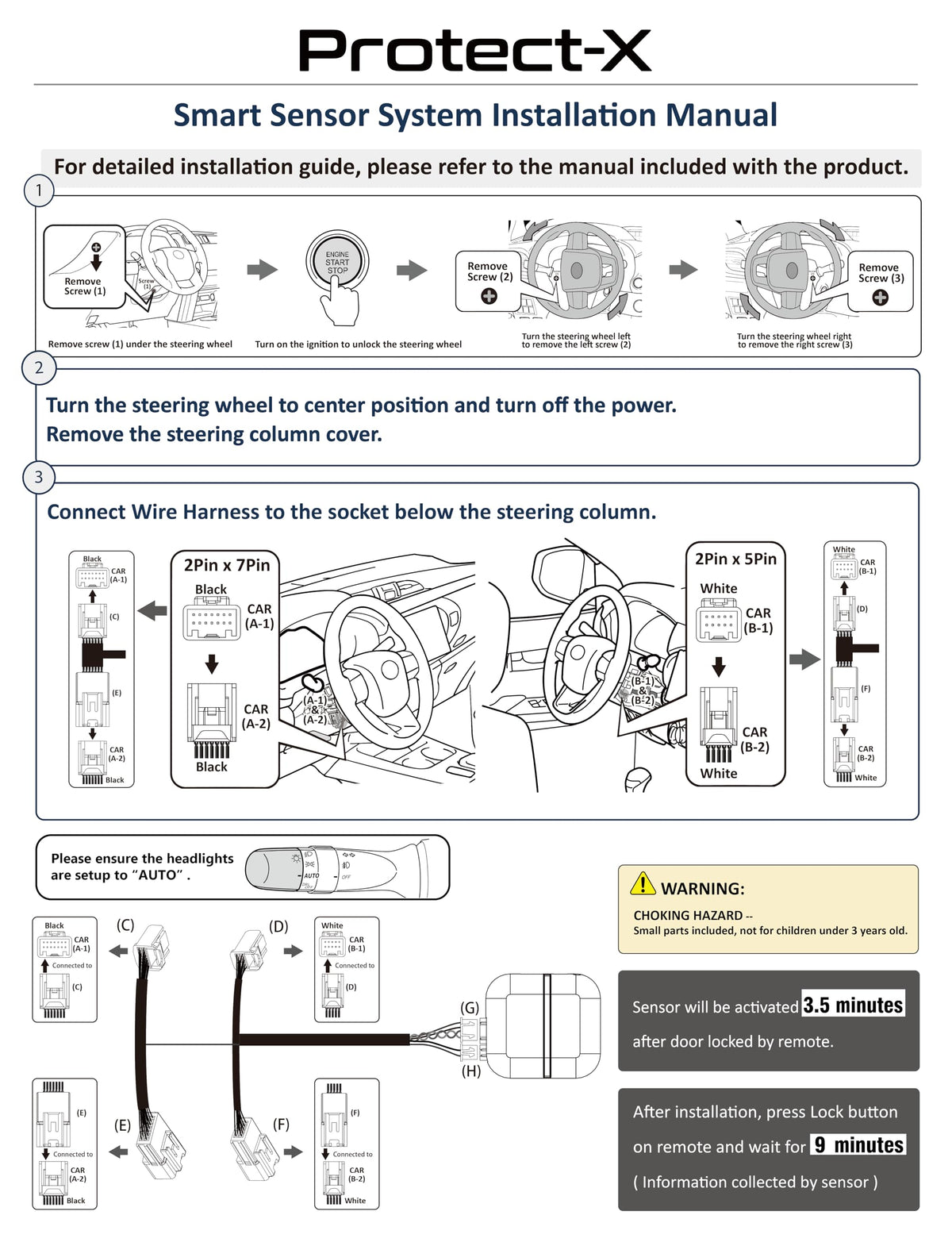 Smart Sensor for Corolla Cross 2026-2023, Wheel Anti-Theft