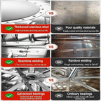 SARKEY Roof Turbines Ventilator, 304 Stainless Steel Rotating Ventilator Cap, Wind Rotating Chimney Cowl, Roof Rotating Exhaust Heat Dissipation Vents, Attic Air Vent Ventilating Fan(400mm/15.7in)