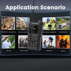 TIDRADIO TD-H9 10Watt GPS/APRS GMRS Radio Handheld(4PCS Battery),Spectrum Analysis,SMS Message Text, Bluetooth Programming(APP/PC),Web Upgrade,Compass,Long Range Walkie Talkies,NOAA,AM,FM.Orange,2Pack