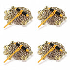 10ft 3/8" Chain and Binder Kit 4 Pack, 3/8"-1/2" Ratchet Load Binders