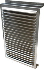 Louvered Cover with 2" Pleated Filter for Thermal Edge Model HC201 UL Type 4X Enclosure air conditioners - 304 Stainless Steel