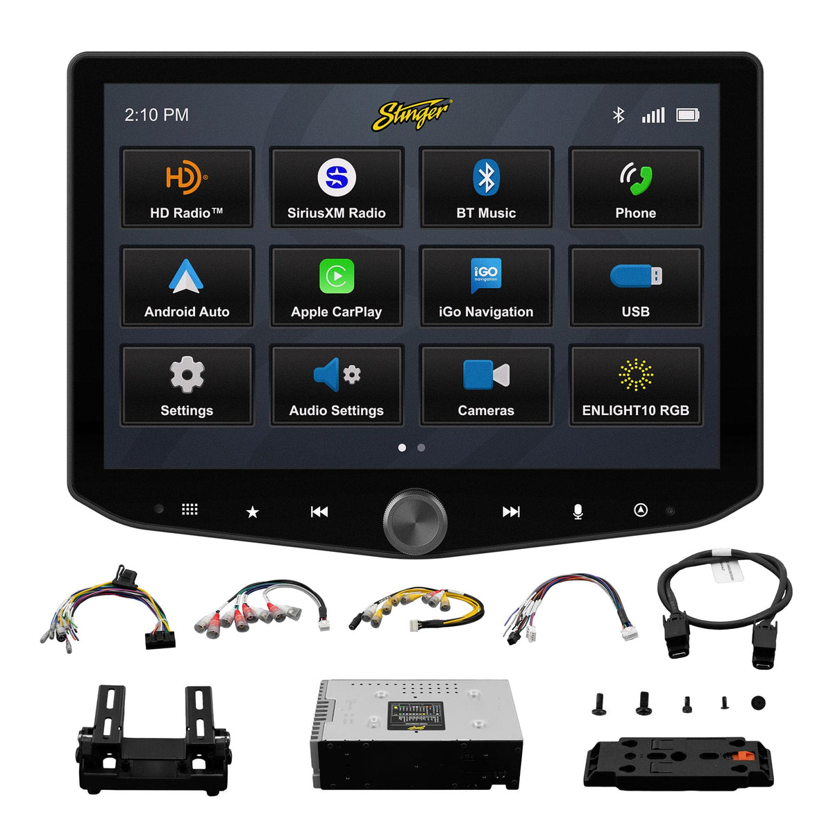 Stinger HORIZON12 12.8” Universal Car Stereo with Wireless Apple CarPlay