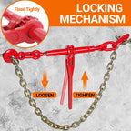 Ratchet Chain Binder & Chain 3/8" x 20' Chain