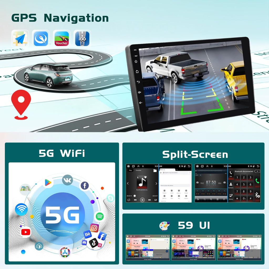8-Core 6+128G 9'' Android 15 Car Stereo for Hyundai Sonata 2010-2015