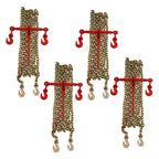 Chain and Binder Kit 5/16in-3/8in, Ratchet Load Binders 5400lbs Safe Working Strength, Ratchet Binders and Chains, 5/16in x 19.6ft Chains w/ G70 Hooks, for Truck, Tie Down, Hauling, Towing