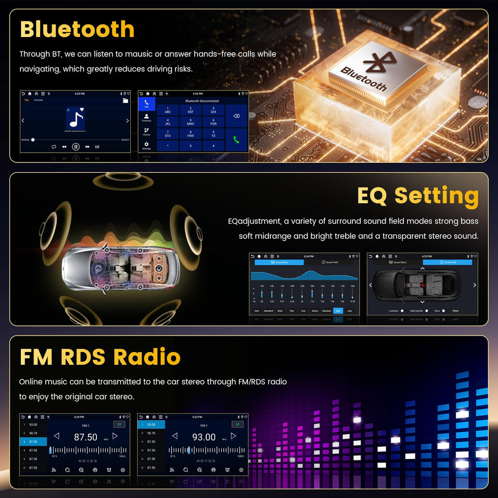 [Fuluku] 4+128GB 9" Android 15 Car Radio for Hyundai Sonata 2015-2017(LHD)