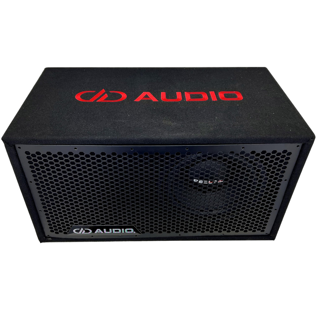 Digital Designs pkg DD Audio UE-10.1 Single 10" Ported Enclosure + SW10-D4 10" 600W Dual 4-Ohm Car Subwoofer